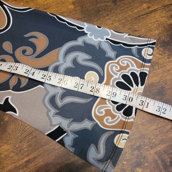 Hale Bob Shift Dress M Surplice Front Flare Sleeve V Neck Ruched Side Boho - Picture 9 of 9